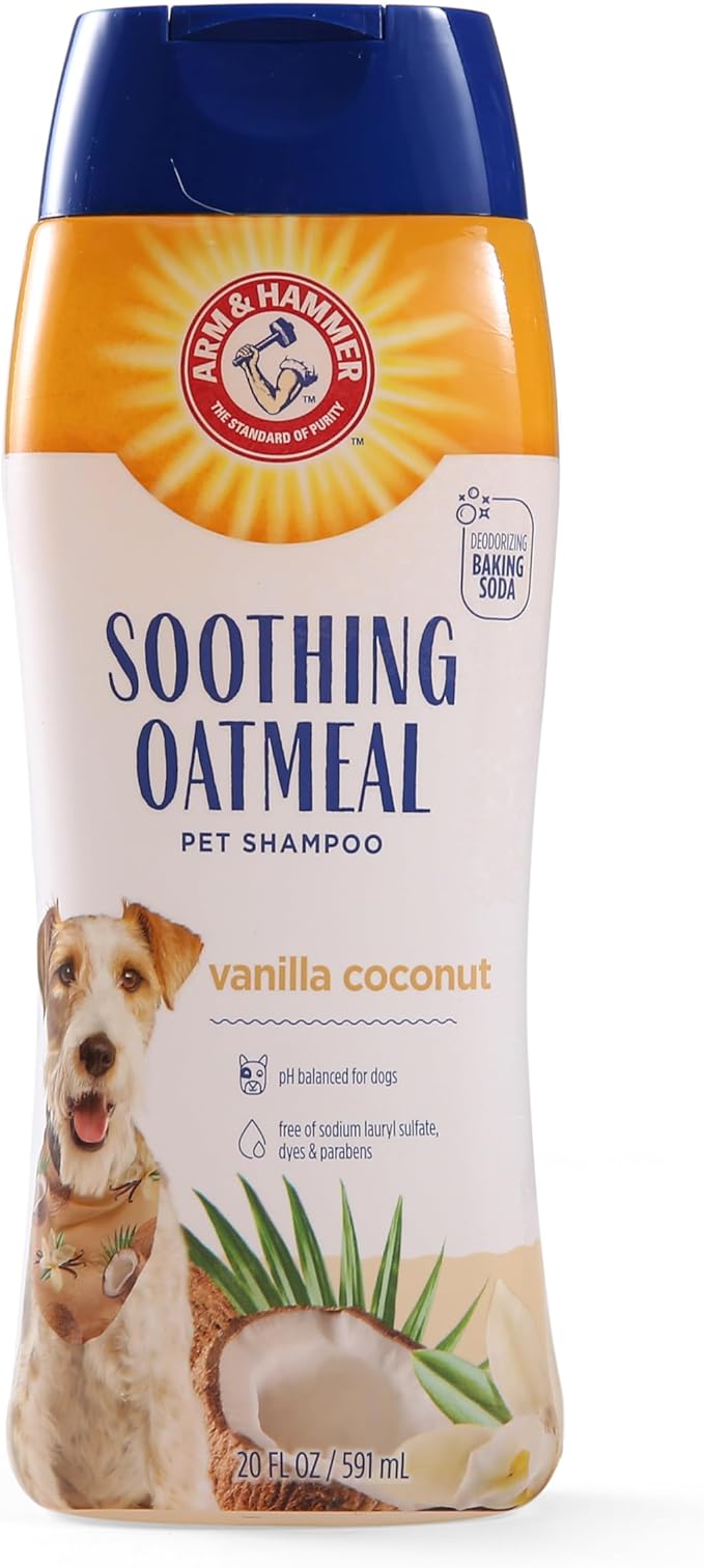 Arm & Hammer Soothing Oatmeal Vanilla Coconut Shampoo For Dogs 591ml