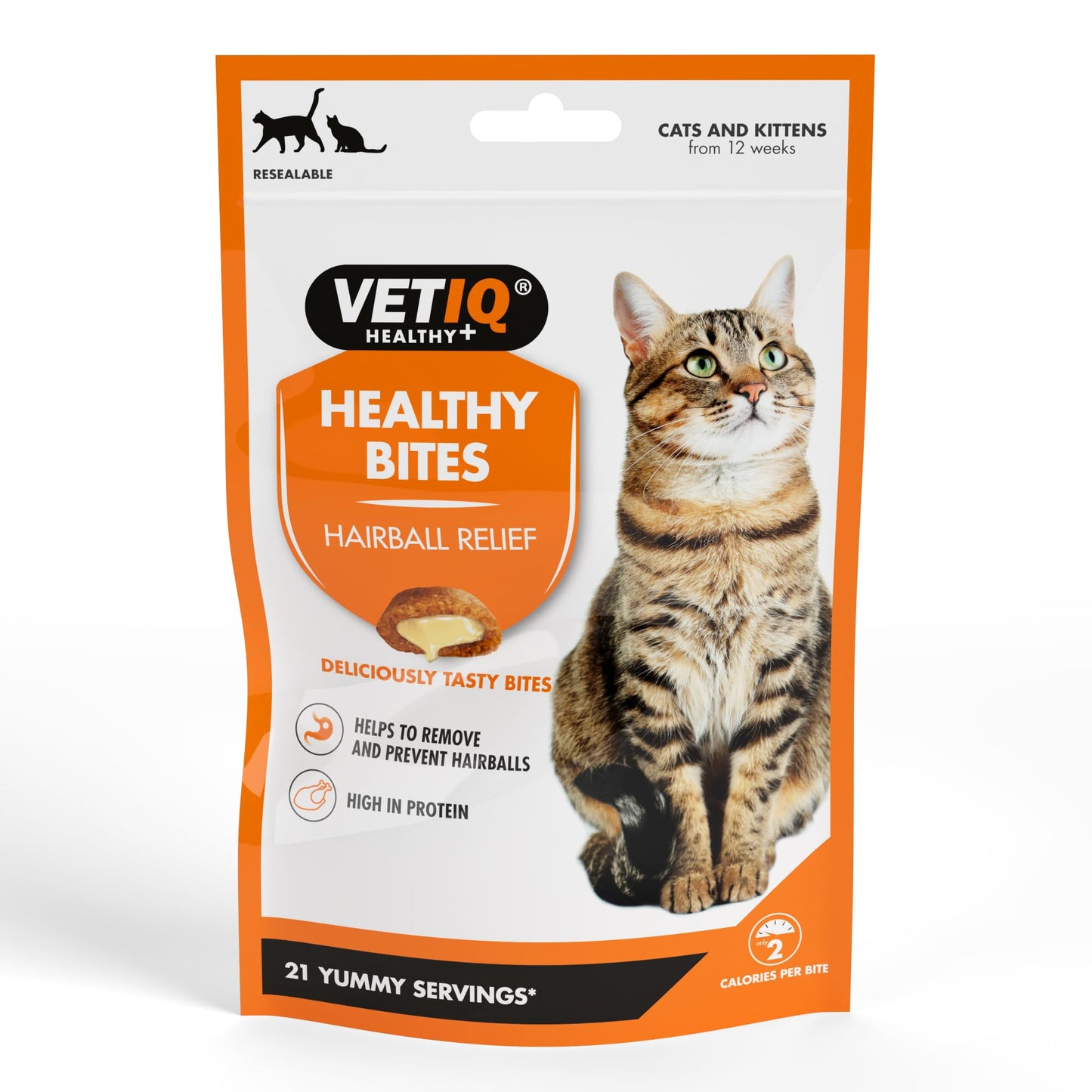 VETIQ Healthy Bites Hairball For Cats and Kittens High in Fiber 65gm (Pack of 2)