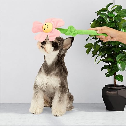 FOFOS Pink Flower Dog Rope Toy 39cm x 17cm x 4cm