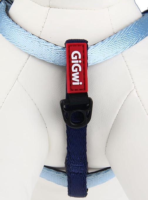 Gigwi Premium Line Durable H-Harness for Dogs Reflective Material Blue 10mmx20-40cm (Small)