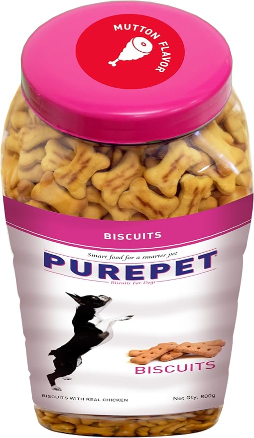 Purepet Dog Biscuit Treats Mutton Flavour- All Life Stages