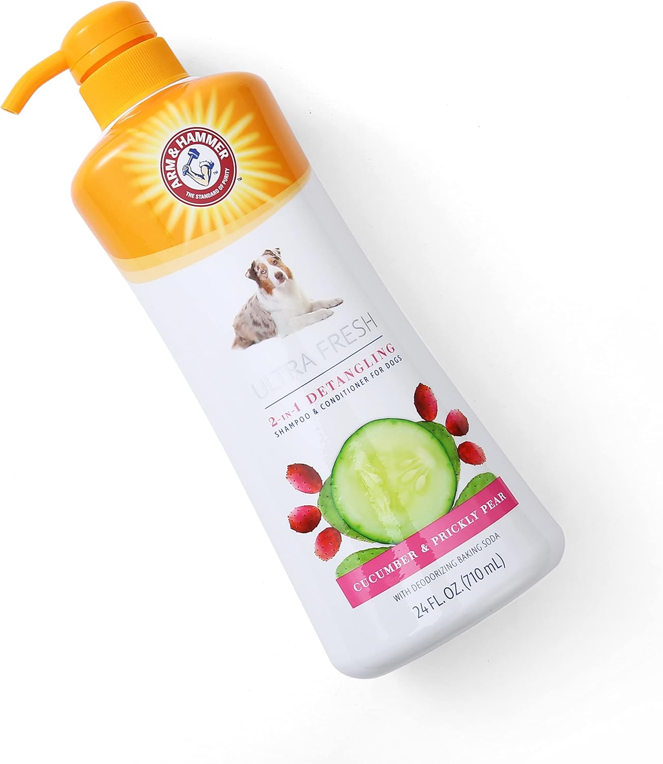Arm & Hammer Ultra Fresh 2-IN-1 Cucumber & Prickly Pear Detangling Dog Shampoo & Conditioner For Dogs 710ml