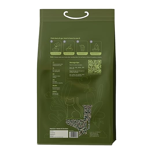 Mawshi bury and Go Herbal Cat Litter 100% Toxin Free 5kg