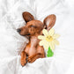 FOFOS Sunflower Crinkle Rope Dog Toy 39cm x 17cm x 4cm
