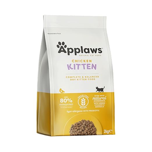 Applaws Complete and Grain Free Dry Kitten Food Kitten Chicken for All Cats 2kg