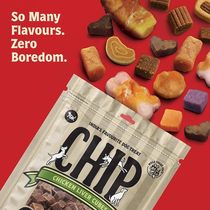 Chip Chops Chicken Liver Cubes Dog Treats 70g