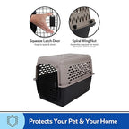 Petmate Vari Kennel Bleached Linen & Black (IATA Approved) For Dogs