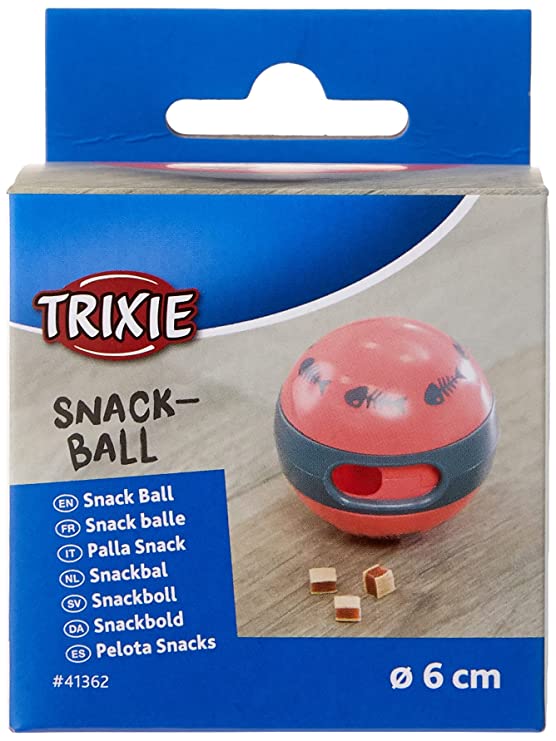 Trixie Snack Ball Plastic Treat Dispenser Toy For Dogs 6cm