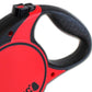 Kong Retractable Terrain Dog Leash Red 5m I Up To 30kg I Medium