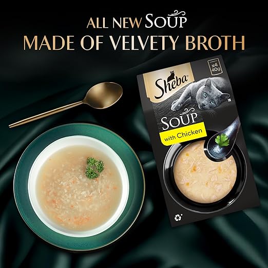 Sheba Soup With Chicken Wet Food For Cat 40gm x 4pcs
