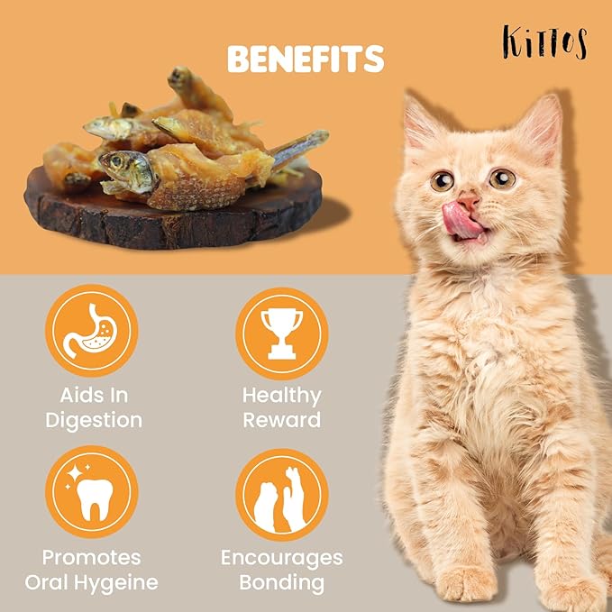 Kittos Sunfish and Chicken Twirls Cat Treats 35g