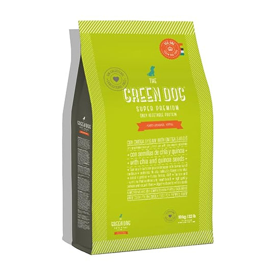 The Green Dog Puppies 100% Vegan Dog Food Naturally Hypoallergenic Cruelty Free & Gluten Free Dog Dry Food 10kg