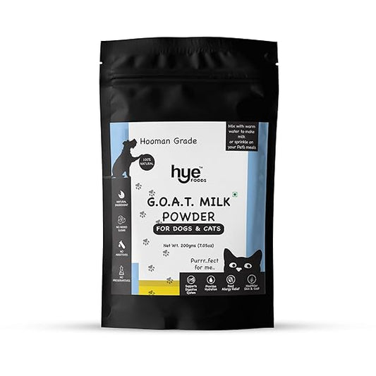 Hye Foods Goat Milk Powder Vegetarian & Sustainable For Dogs & Cats 200gm