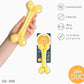 Zeus Duo Bone Chew Toy Coconut Flavour - Yellow