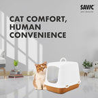 Savic Oscar Toilet Home | White Nordic Brown | Size: 50x38x30cm