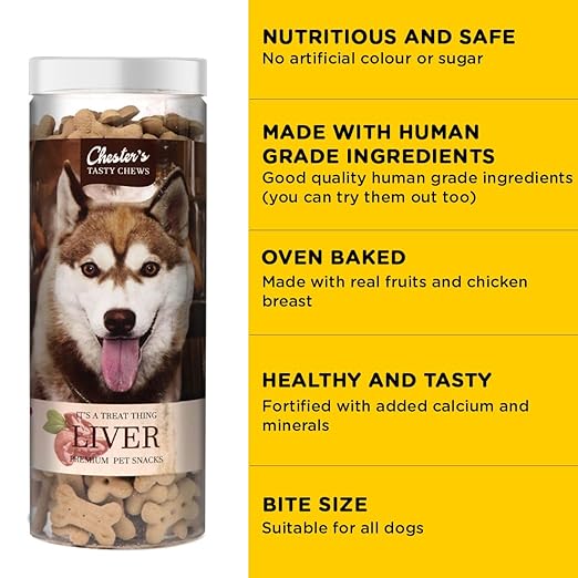 Chester's Tasty Chew Liver Flavor Biscuit For Dogs 700g