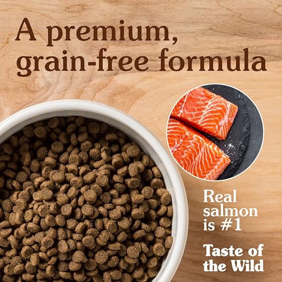 Taste Of The Wild Pacific Stream Puppy Formula with Smoked Salmon | Grain Free Diet | Dry Dog Food