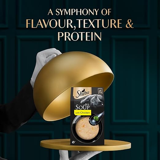 Sheba Soup With Chicken Wet Food For Cat 40gm x 4pcs