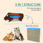 Tails Nation Cat Cardboard Scratcher Reindeer 44cmx20cmx20cm
