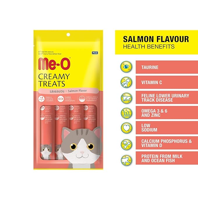 ME-O Tuna Salmon Flavor Creamy Treat For Cat 20gx15 Sachets in Pack 300g