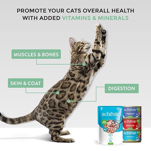 Schesir Complete Nutrition Tuna with Salmon in Jelly Adult Cat Wet Cat Food 85g