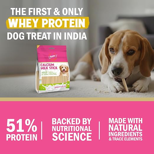 Gnawlers Calcium Milk Sticks Vegetarian & Sustainable Treat For Dogs 810g