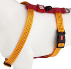 Gigwi Classic Line Secure H-Harness Reflective Material Breathable & Lightweight Harness For Dogs 15mmx30-50cm Yellow (Medium)