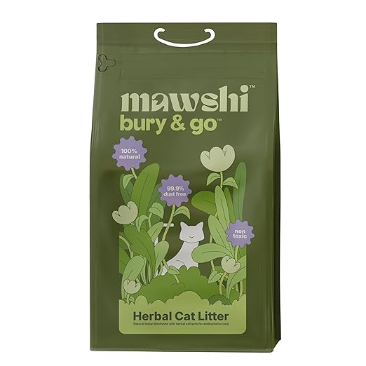 Mawshi bury and Go Herbal Cat Litter 100% Toxin Free 5kg