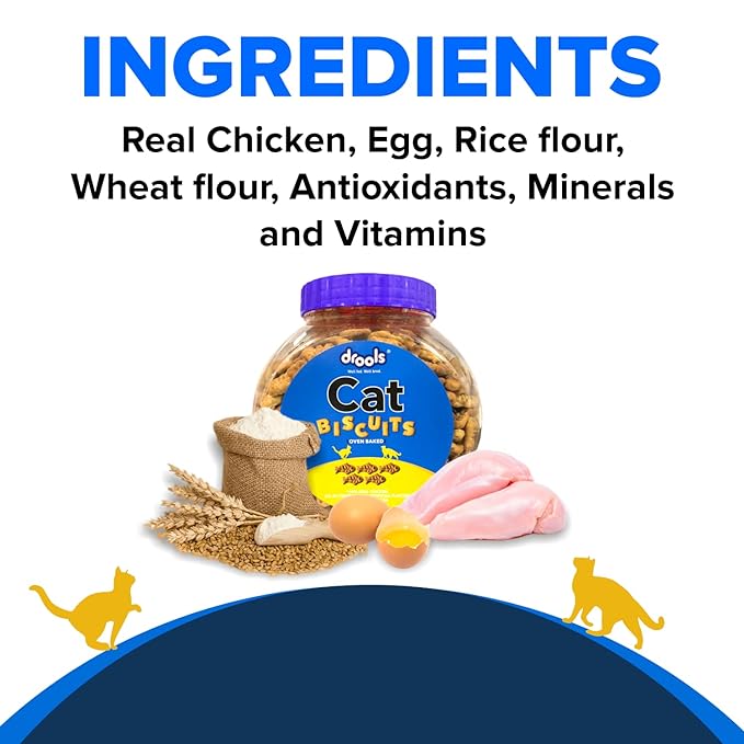 Drools Cat Treat Biscuits Real Chicken Flavor 400g
