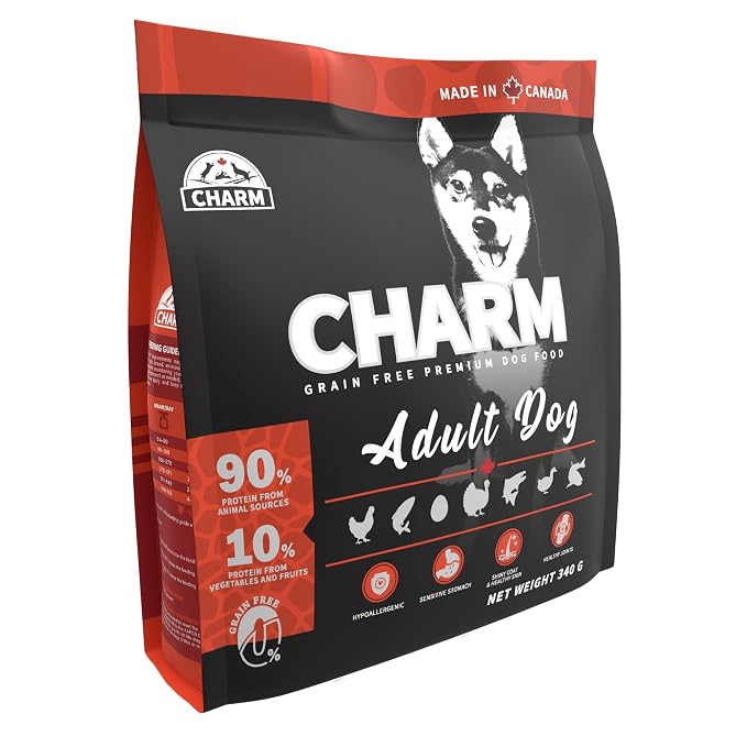 Charm Adult Dog Grain Free Premium Dry Dog Food 340g