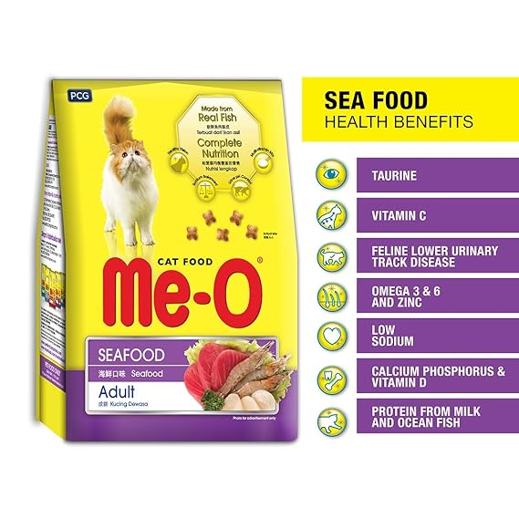 Me-O Adult Dry Cat Food Seafood Flavor 7kg
