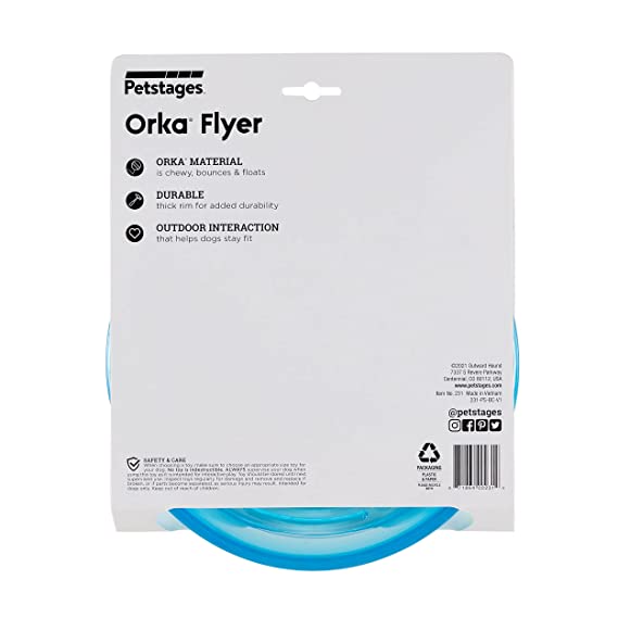 Petstages Orka Flyer Dog Toy 21cm