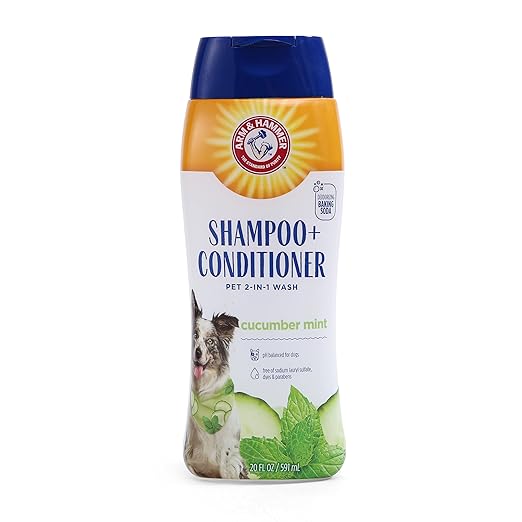 Arm & Hammer 2-in-1 Cucumber Mint Shampoo + Conditioner For Dogs 591ml