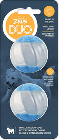 Zeus Duo Ball Toy with Squeaker & Glow