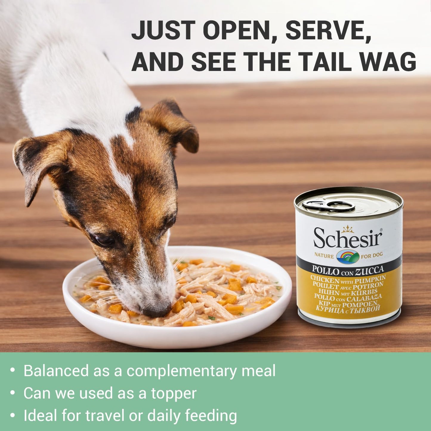 Schesir Nature For Dog Chicken with Pumpkin in Jelly Wet Dog Food 285g