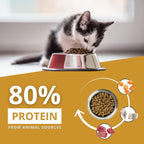 Charm Lamb and Salmon Recipe Grain Free Premium Cat Dry Food For All Breeds and All Life Stages 340g