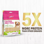 Gnawlers Calcium Milk Sticks Vegetarian & Sustainable Treat For Dogs 810g