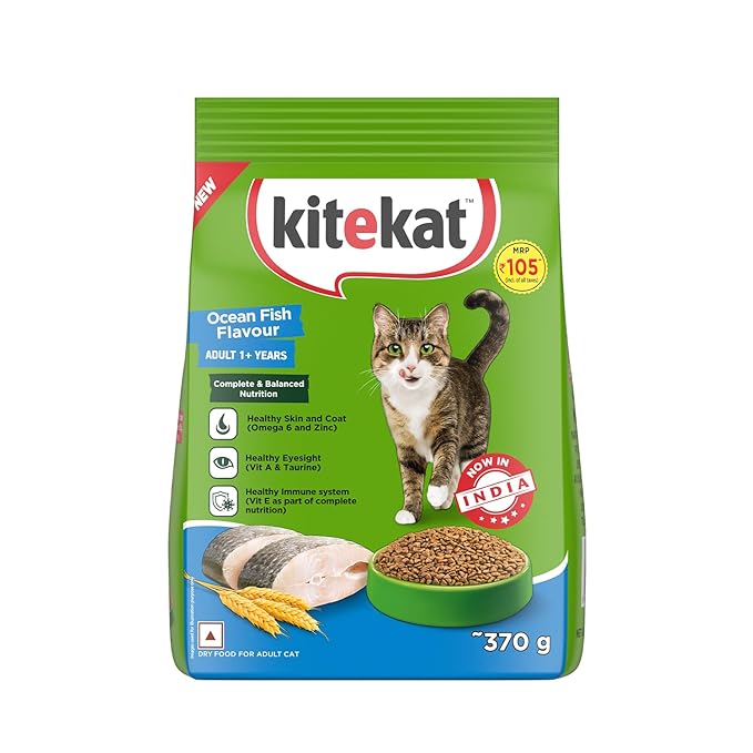 KiteKat Adult (1+ years) Dry Cat Food, Ocean Fish Flavor 370g