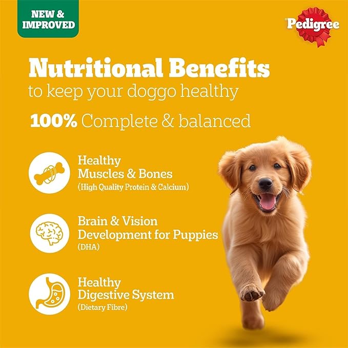 Pedigree Vegetarian & Sustainable Dry Food For Adult Dogs & Puppy