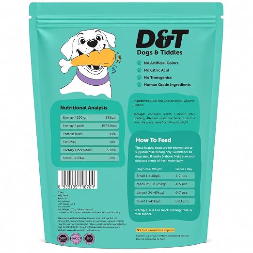 Dogs & Tiddles Smoked Chicken Gluten Free Dog Treats 70g