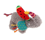 Gigwi Plush Friendz Elephant with Watermelon Squeaker Dog Toy Medium