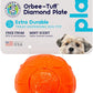 Petstages Orbee Tuff Diamond Plate Treat Dispenser Ball Grey Dog Toy Small