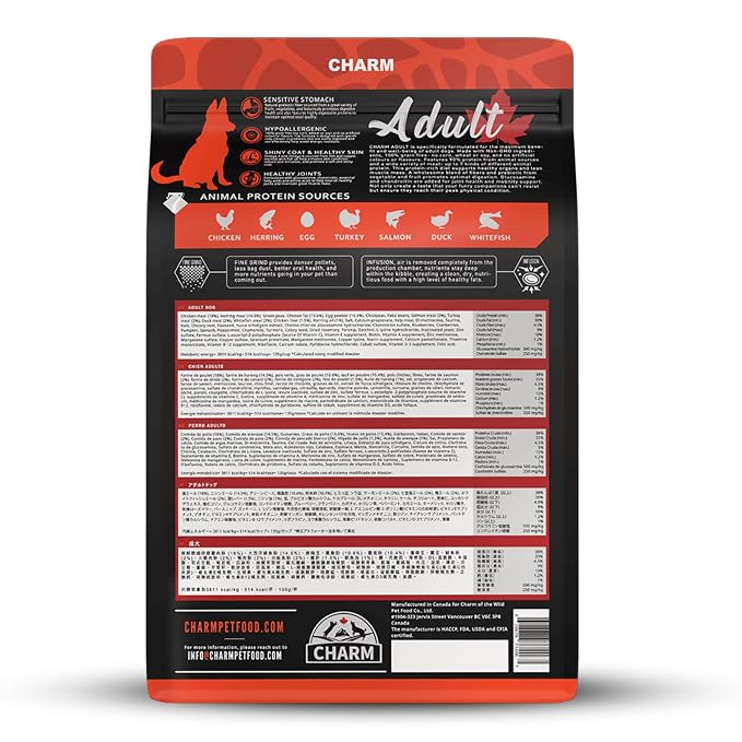 Charm Adult Dog Grain Free Premium Dry Dog Food 340g