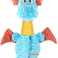 Gigwi Wild Hunter Dragon Treat Dispensing, Neck with Crunchy Sound, Squeaker for Exciting Play Toy for Dogs Medium