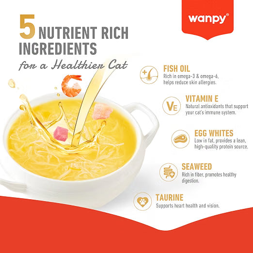 Wanpy Tuna Meat Broth for All Cats 50g
