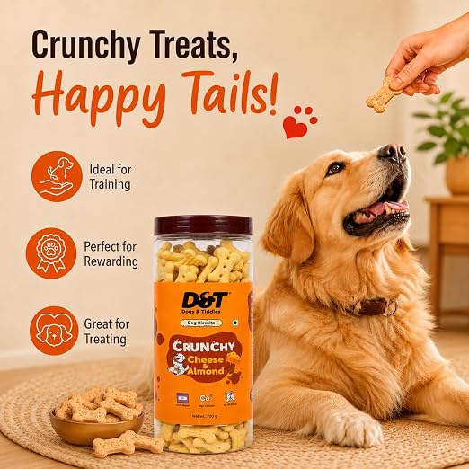 Dogs & Tiddles Cheese & Almond Dog Biscuits 700g