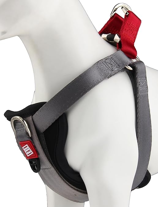 Gigwi Premium Line Durable H-Harness for Dogs Reflective Material Grey 20mmx40-70cm (Large)