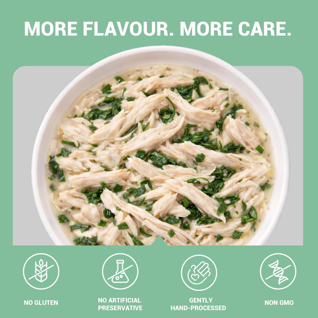 Schesir Nature For Dogs Chicken & Rice with Spinach in Jelly Wet Dog Food 285g