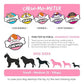 FOFOS Pink Flower Dog Rope Toy 39cm x 17cm x 4cm
