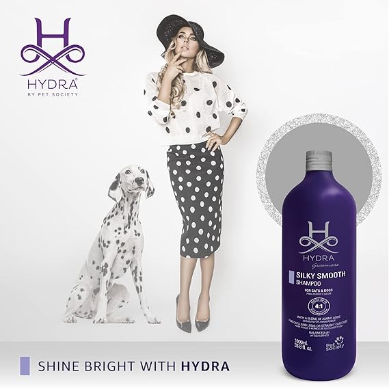 Hydra Silky Smooth Vegan & Cruelty-Free Shampoo Premium Pet Shampoo for Dogs and Cats 1L